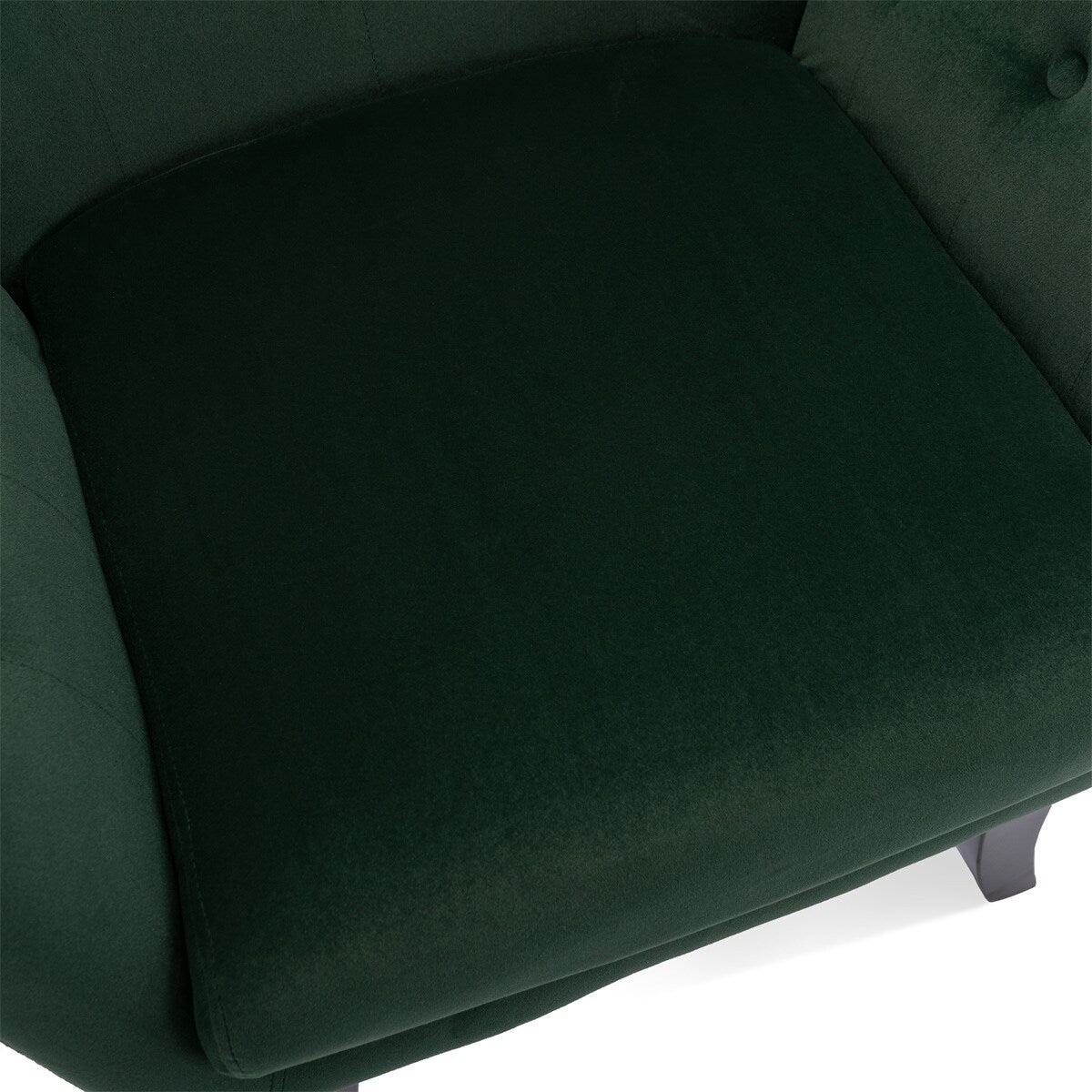 Merax Velvet Tufted Wingback Accent Chair