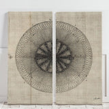 Mercana Cross Cut IV (MC) SET 2 (26 X 52) Made to Order Canvas Art