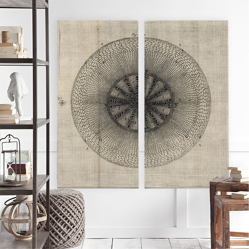 Mercana Cross Cut IV (MC) SET 2 (26 X 52) Made to Order Canvas Art
