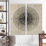 Mercana Cross Cut IV (MC) SET 2 (26 X 52) Made to Order Canvas Art