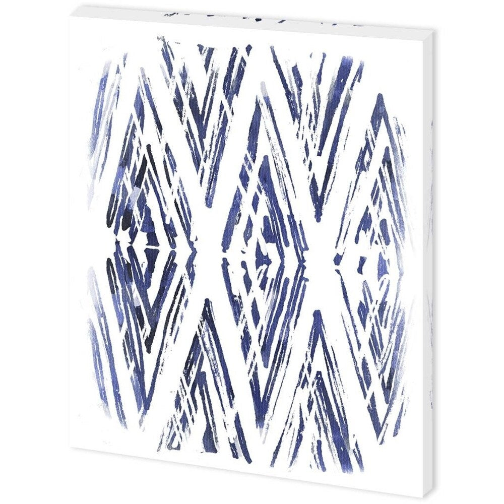 Mercana Indigo Batik Vignette VI (44 x 55) Made to Order Canvas Art