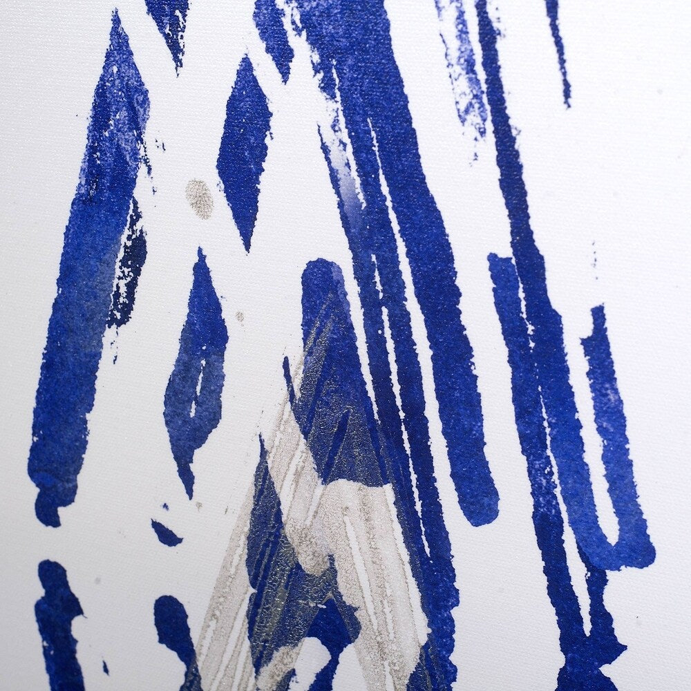 Mercana Indigo Batik Vignette VI (44 x 55) Made to Order Canvas Art