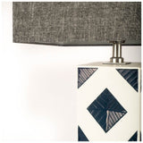 Mercana Moffat White Ceramic Table Lamp 29 inches - DISCO