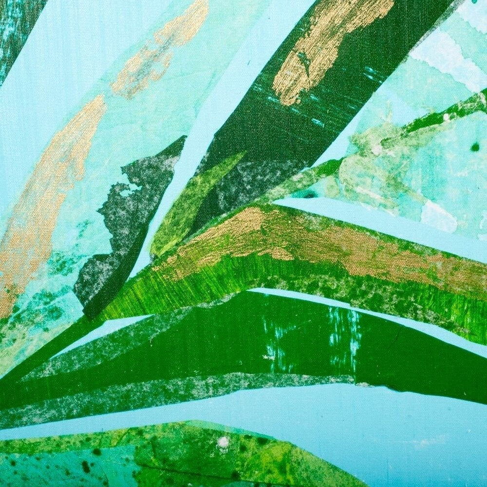 Mercana Summertime In Blue 2 (44 x 58) Made to Order Canvas Art