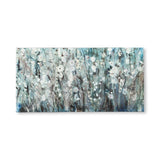 Mercana White Blooms with Navy I (MC)(44X22) Made to Order Canvas Art - Multi