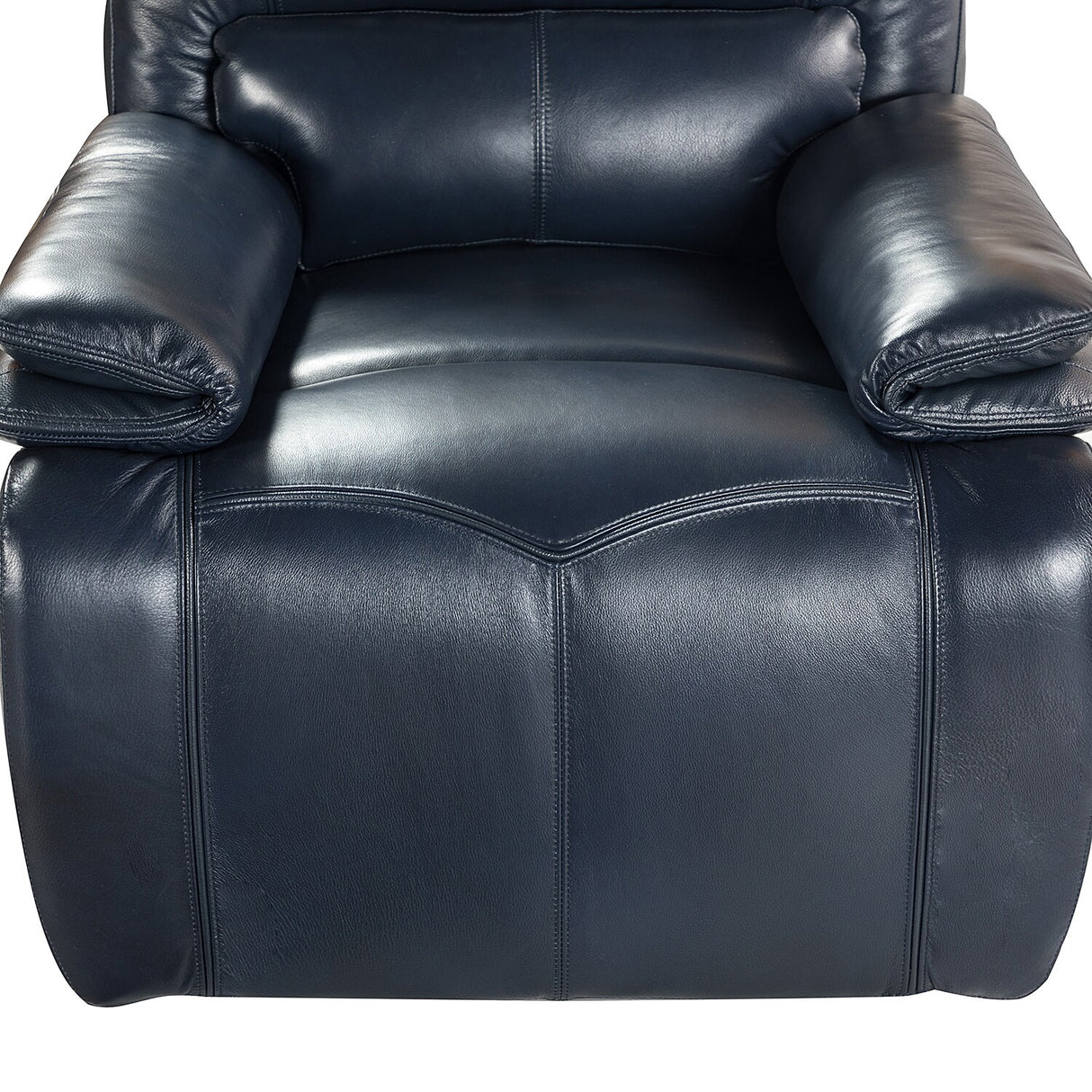Mercedes Genuine Leather Power Recliner with Cushion Padded