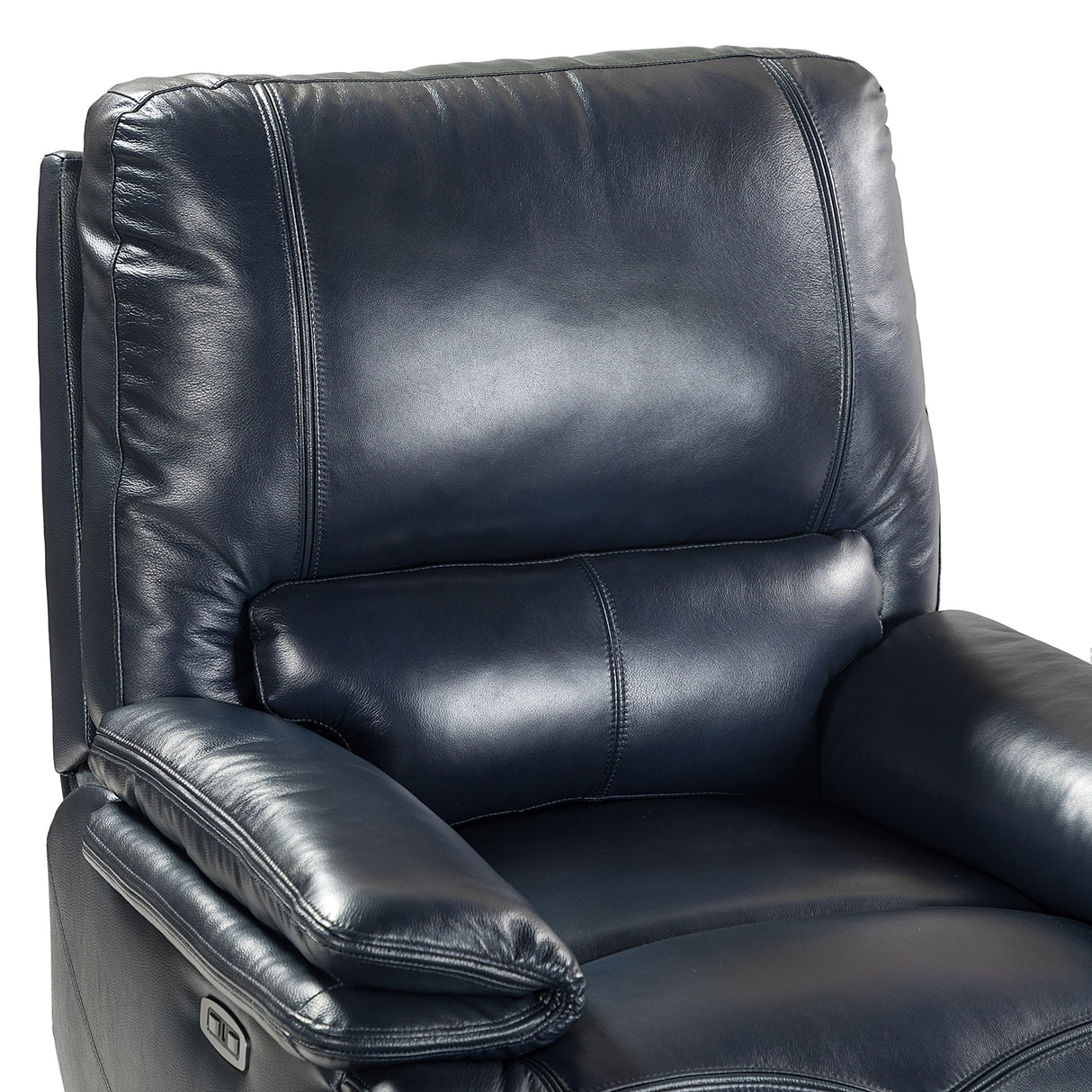 Mercedes Genuine Leather Power Recliner with Cushion Padded