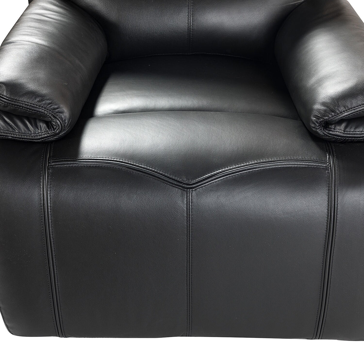Mercedes Genuine Leather Power Recliner with Cushion Padded