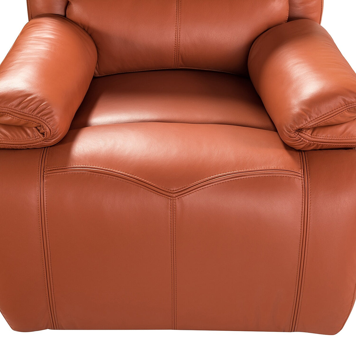 Mercedes Genuine Leather Power Recliner with Cushion Padded