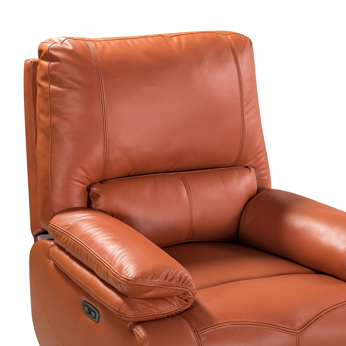 Mercedes Genuine Leather Power Recliner with Cushion Padded