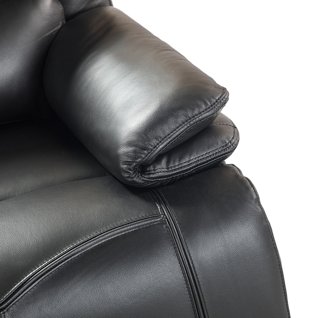 Mercedes Genuine Leather Power Recliner with Cushion Padded