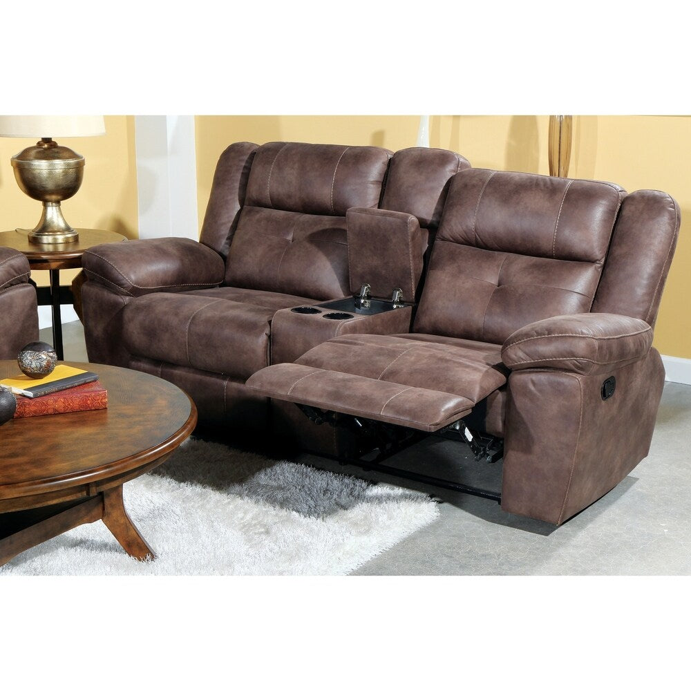 Mercer Golden Brown Console Loveseat