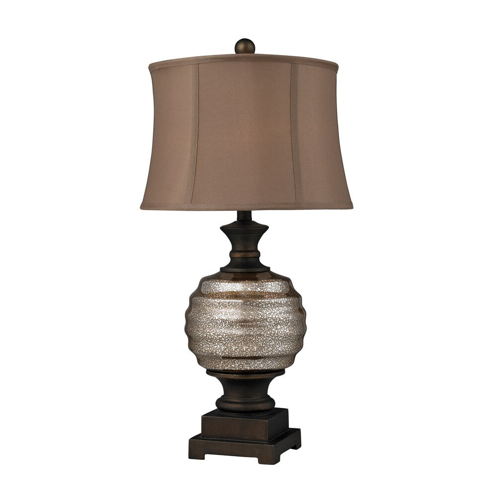 1-light Antique Mercury Glass Table Lamp