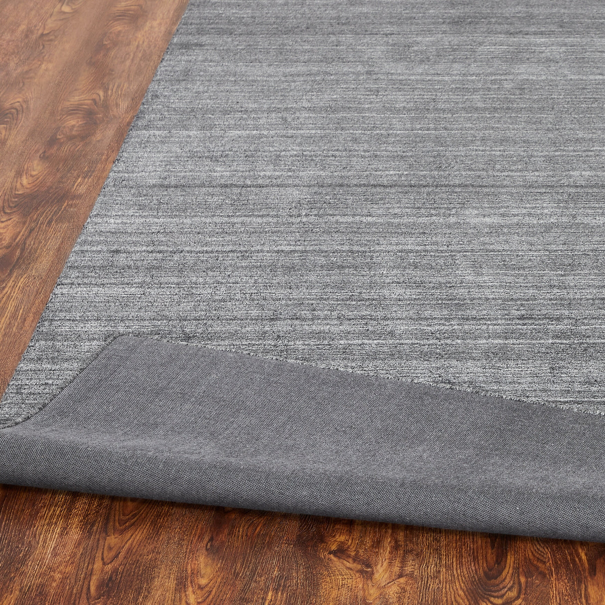 Grey Fog Wool/Viscose Handmade Area Rug