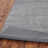 Grey Fog Wool/Viscose Handmade Area Rug