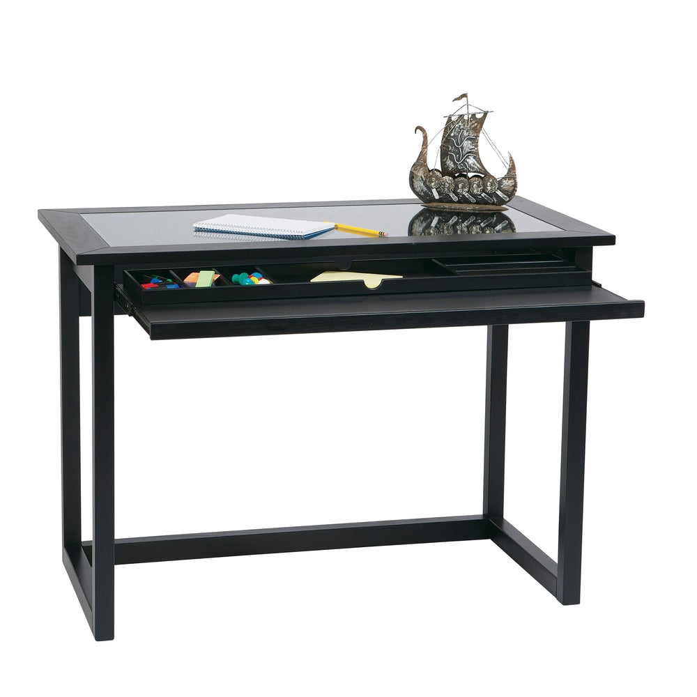 Meridian Tempered Glass Top Computer Desk