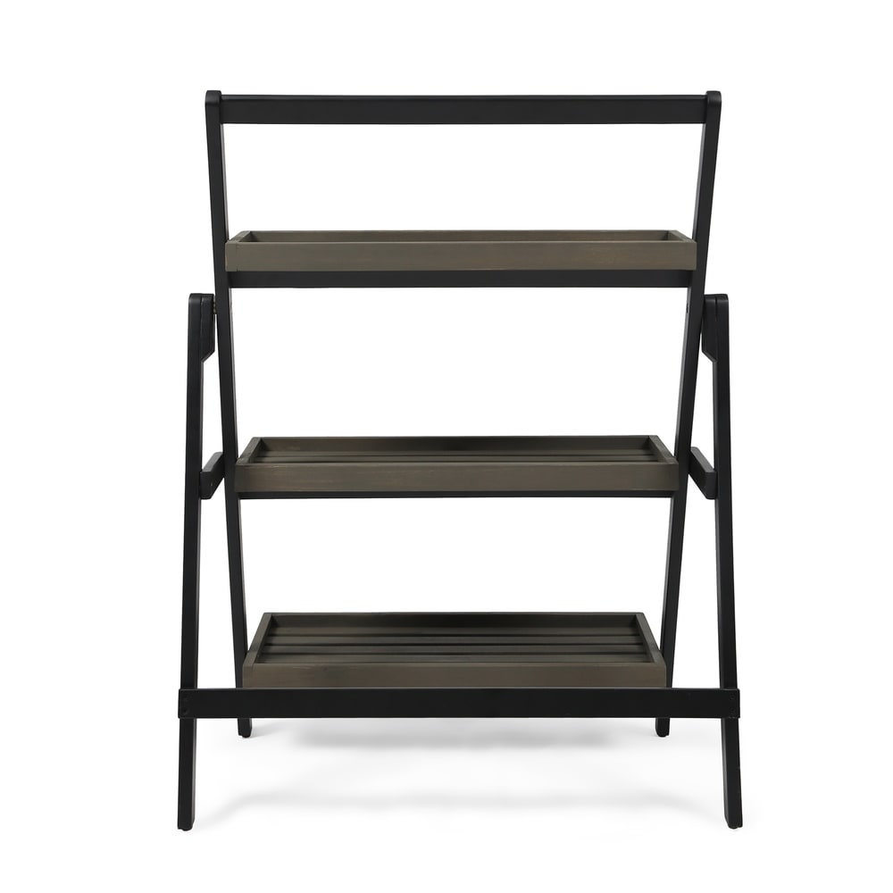 Meridien Outdoor Acacia Wood Plant Stand by Christopher Knight Home
