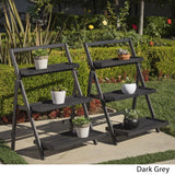 Meridien Outdoor Acacia Wood Plant Stand by Christopher Knight Home