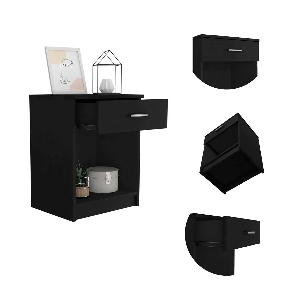 Merimac 1-Drawer 1-Shelf Nightstand