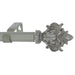 Meriville 1-Inch Diameter Single Window Curtain Rod, Acanthus Style II