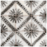 Merola Tile Harmonia Kings Marrakech Black 13" x 13" Ceramic Floor and Wall Tile