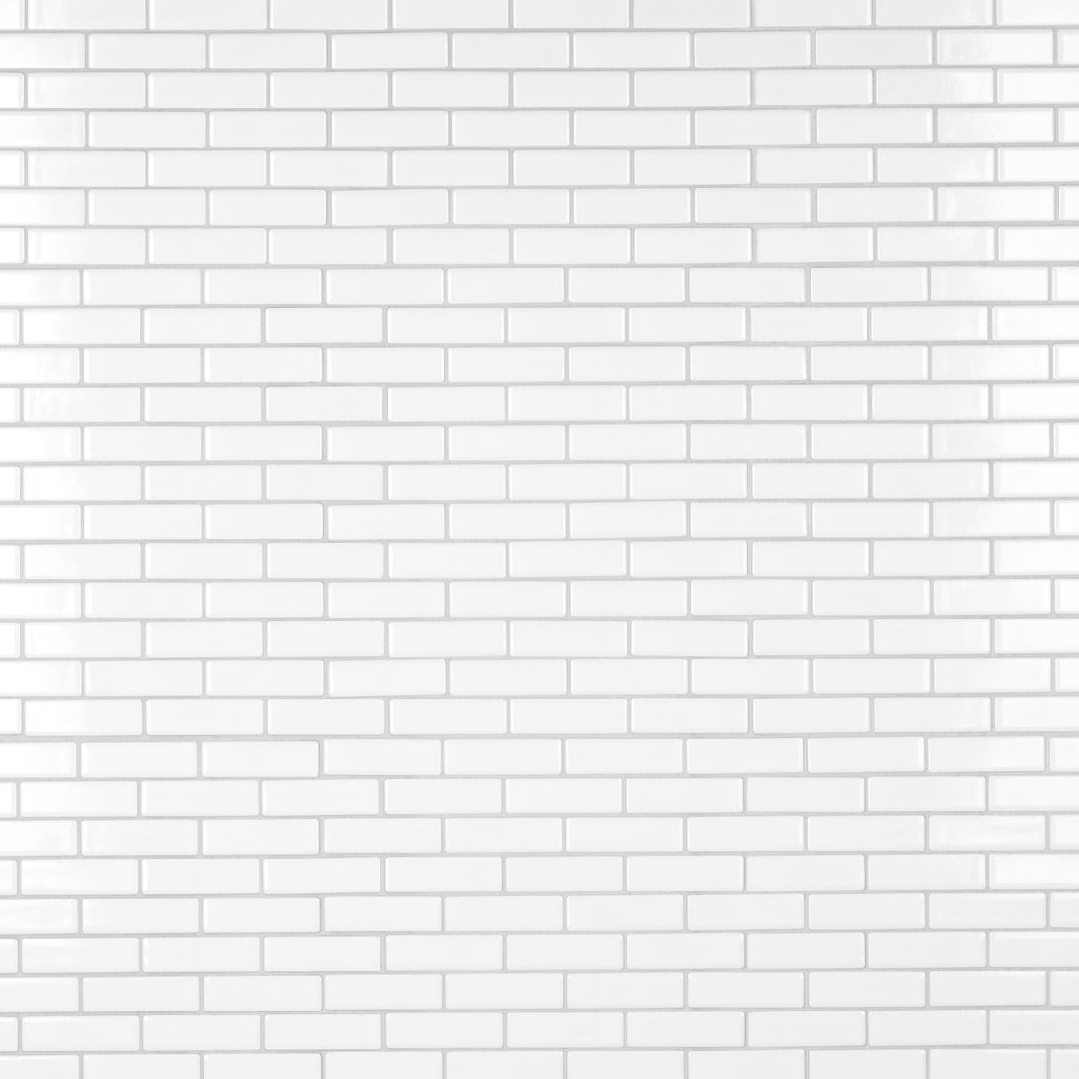 Merola Tile Metro Brick Subway Glossy White 10-1/4" x 11-1/2" Porcelain Mosaic Tile