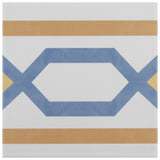Merola Tile Revival Frame 7-3/4" x 7-3/4" Ceramic Floor and Wall Tile
