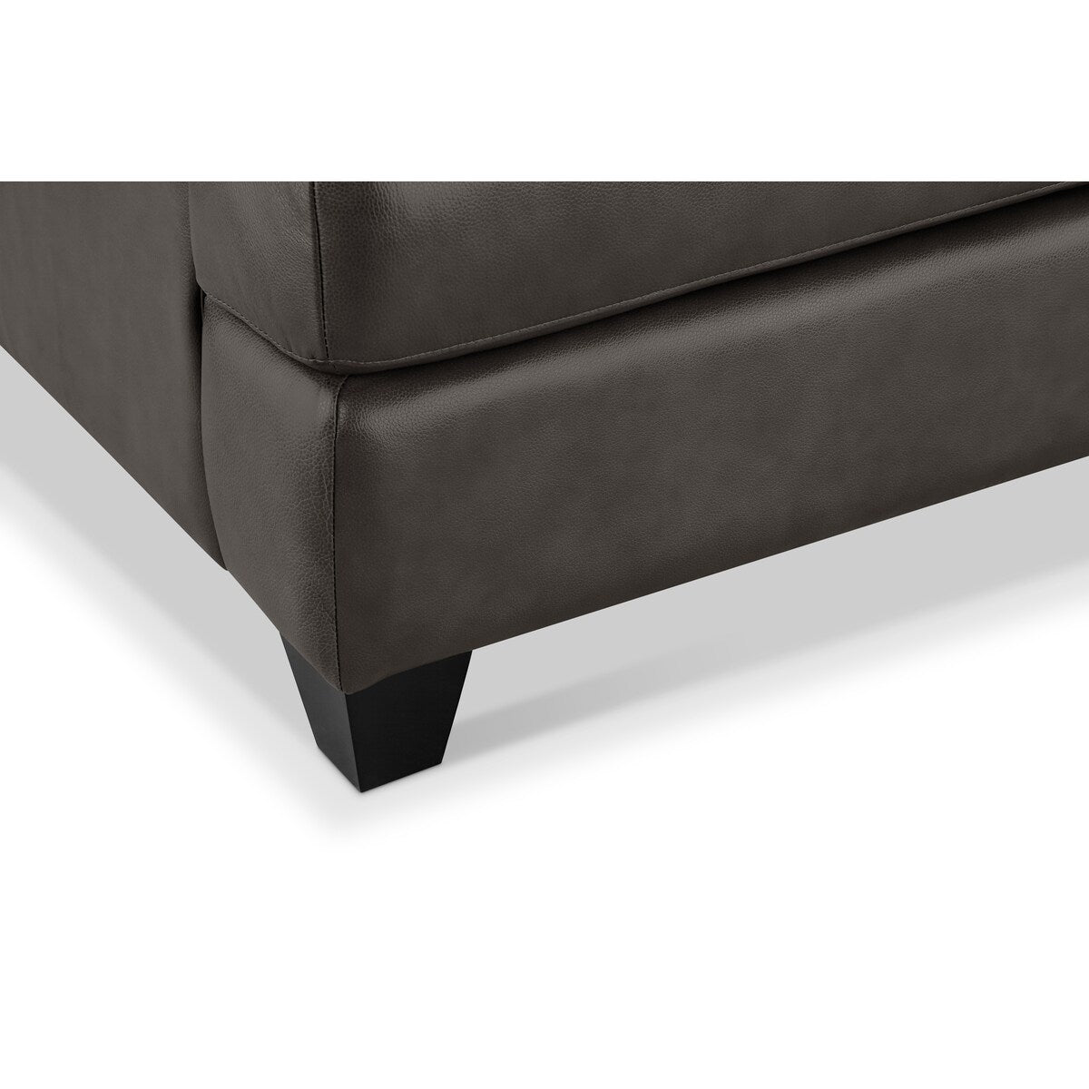 Merona Top Grain Leather Mid Century Armchair