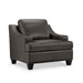 Merona Top Grain Leather Mid Century Armchair