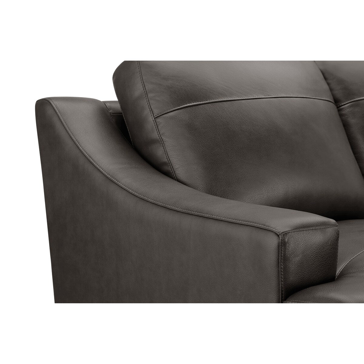 Merona Top Grain Leather Mid Century Armchair