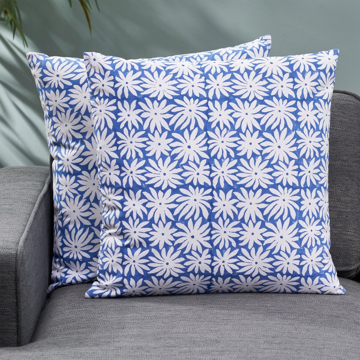 Merrie Modern Handcrafted Fabric Throw Pillow (Set of 2) by Christopher Knight Home