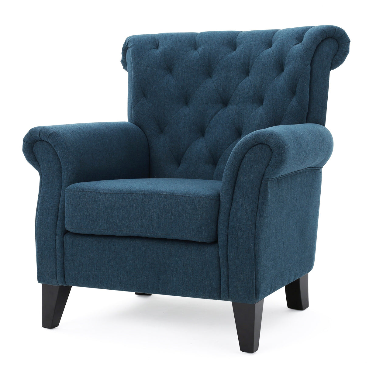 Merritt Contemporary Fabric Tufted Chair by Christopher Knight Home - 37.00"L x 35.25"W x 38.00"H
