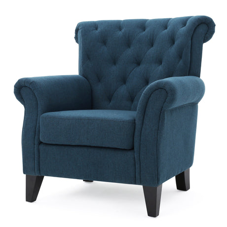 Merritt Contemporary Fabric Tufted Chair by Christopher Knight Home - 37.00"L x 35.25"W x 38.00"H