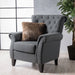 Merritt Contemporary Fabric Tufted Chair by Christopher Knight Home - 37.00"L x 35.25"W x 38.00"H