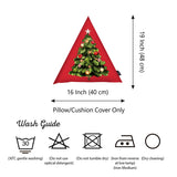 Merry Christmas Tree Decorative Shaped Pillow Christmas Gift 16"x16"