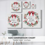 Merry Little Wreath-Gallery Wrapped Canvas