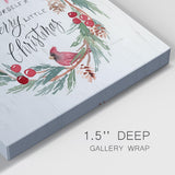 Merry Little Wreath-Gallery Wrapped Canvas