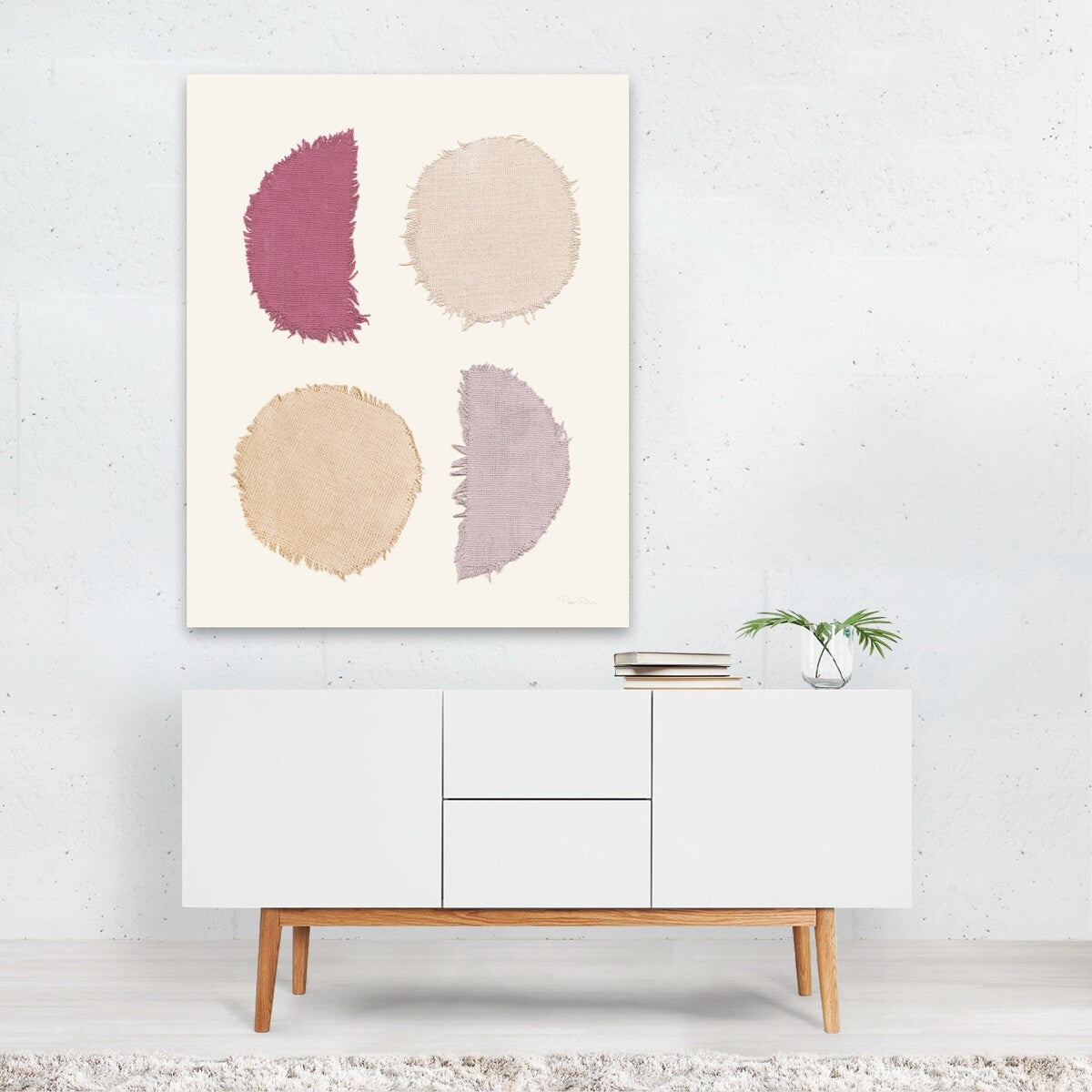 Mesa Designs IV Mixed Media Abstract Circles Art Print/Poster