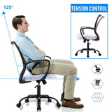 Mesh Office Chair Ergonomic Desk Chair Computer Chair with Lumbar Support Armrest Rolling Swivel Task Mid Back Adjustable Chair