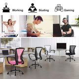 Mesh Office Chair Ergonomic Desk Chair Computer Chair with Lumbar Support Armrest Rolling Swivel Task Mid Back Adjustable Chair