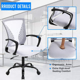 Mesh Office Chair Ergonomic Desk Chair Computer Chair with Lumbar Support Armrest Rolling Swivel Task Mid Back Adjustable Chair