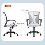 Mesh Office Chair Ergonomic Desk Chair Computer Chair with Lumbar Support Armrest Rolling Swivel Task Mid Back Adjustable Chair