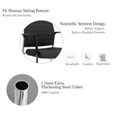 Mesh Upholstered Stacking Office Chair Guest/Reception Chair with Armrests, 2 Sets