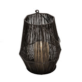Metal 11" Lantern, Gray 11.0"H - 8.0" x 8.0" x 11.0"