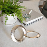 Metal 12" Circle Links, Silver 7.0"H - 11.5" x 7.0" x 7.0"