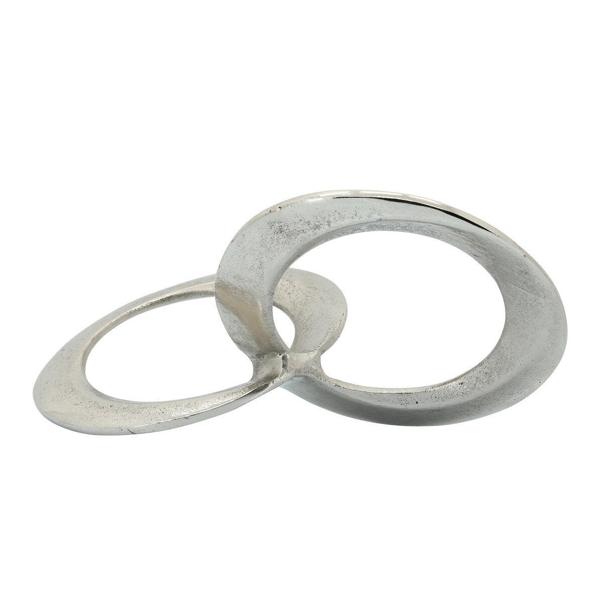 Metal 12" Circle Links, Silver 7.0"H - 11.5" x 7.0" x 7.0"