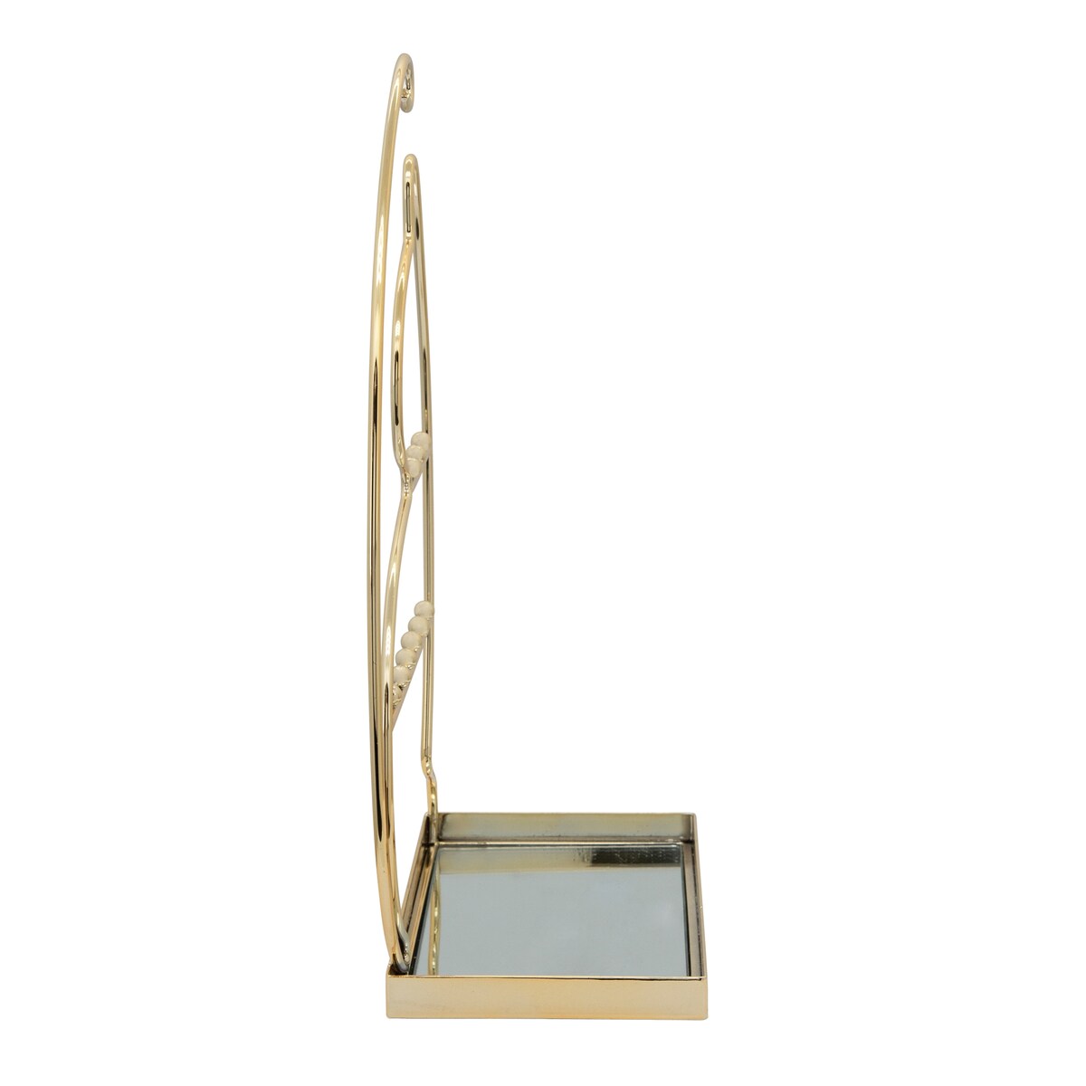 Metal 13" Cat Jewelry Rack, Gold
