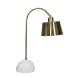 Metal 22" Desk Lamp, Brass 22.0"H - 17.0" x 7.25" x 22.0"