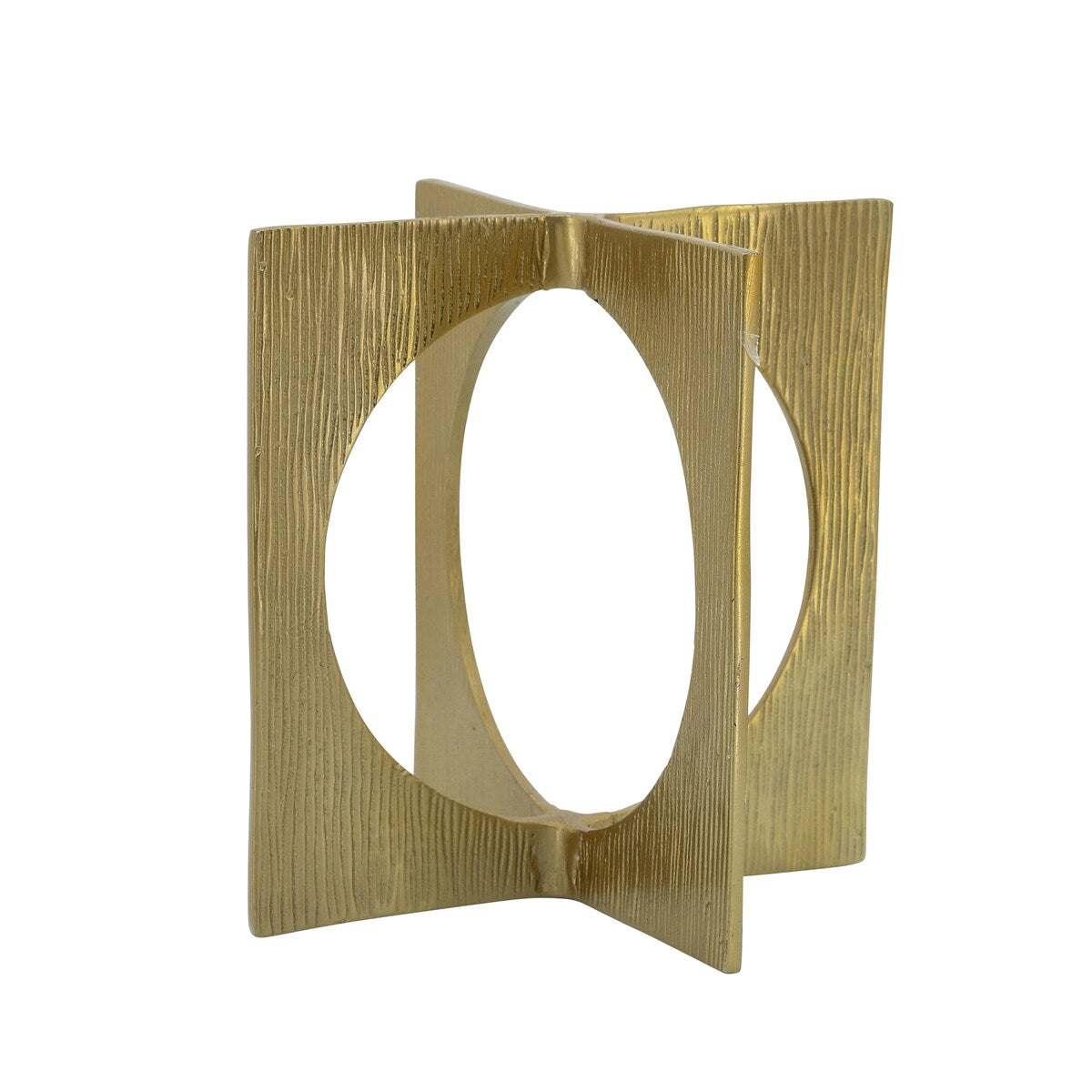 Metal 7" Linked Squares, Gold 7.0"H - 7.0" x 7.0" x 7.0"