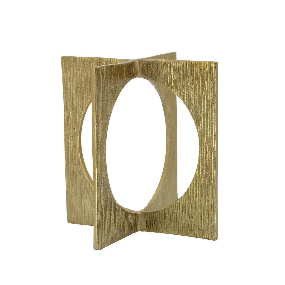 Metal 7" Linked Squares, Gold 7.0"H - 7.0" x 7.0" x 7.0"